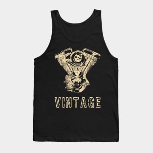 Vintage Motorcycle Engine Tank Top